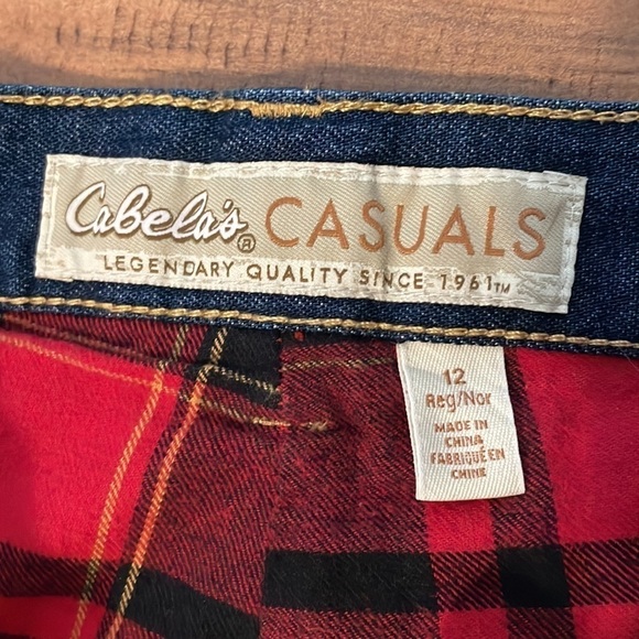 CABELA’S Flannel Lined Jeans Size 12” - Picture 7 of 15